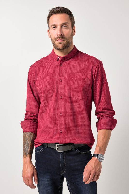 Риза със ситен принт