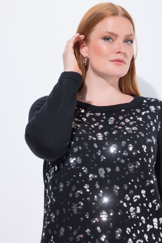 Пуловер с пайети