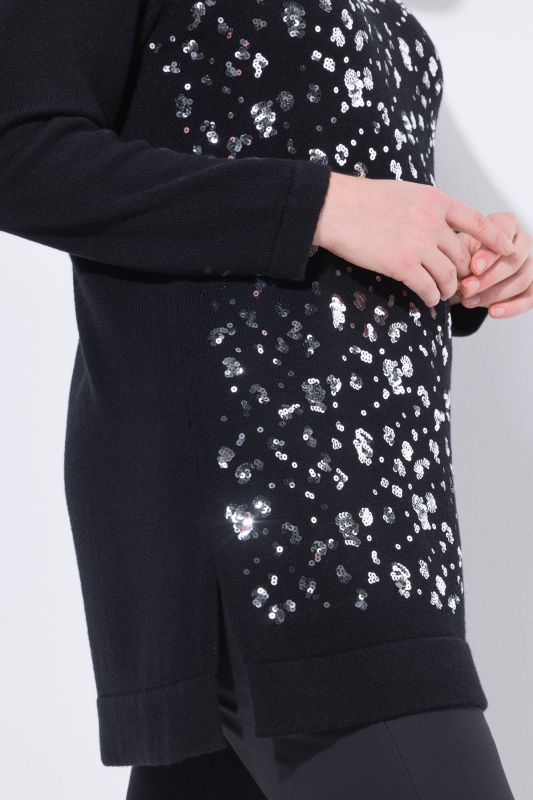 Пуловер с пайети