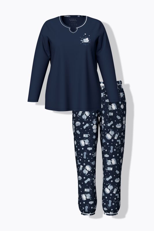 Пижама от 2 части с принт на котки