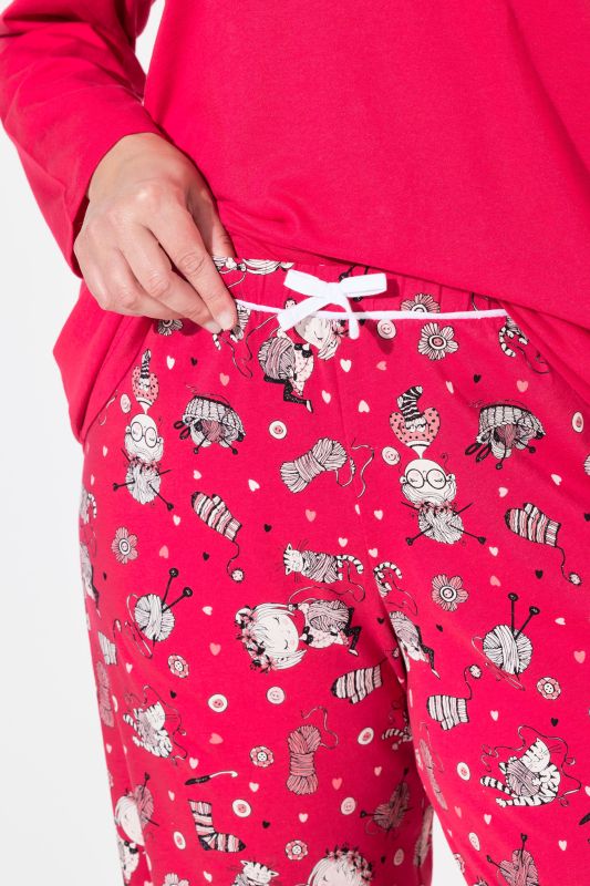 Пижама от 2 части с принт на котки