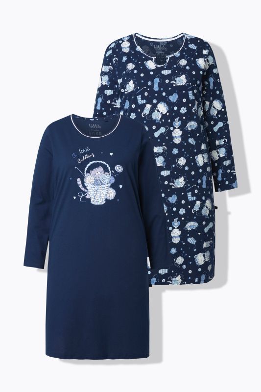 Нощници комплект от 2 броя с принт на котки