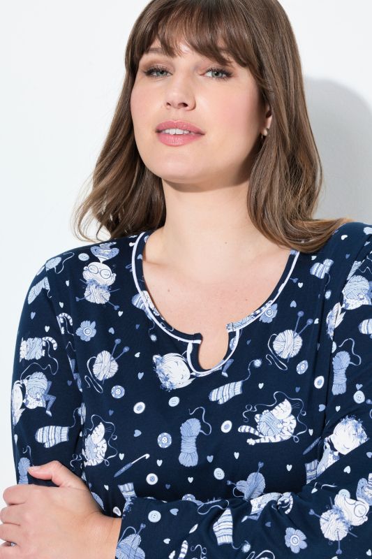 Нощници комплект от 2 броя с принт на котки