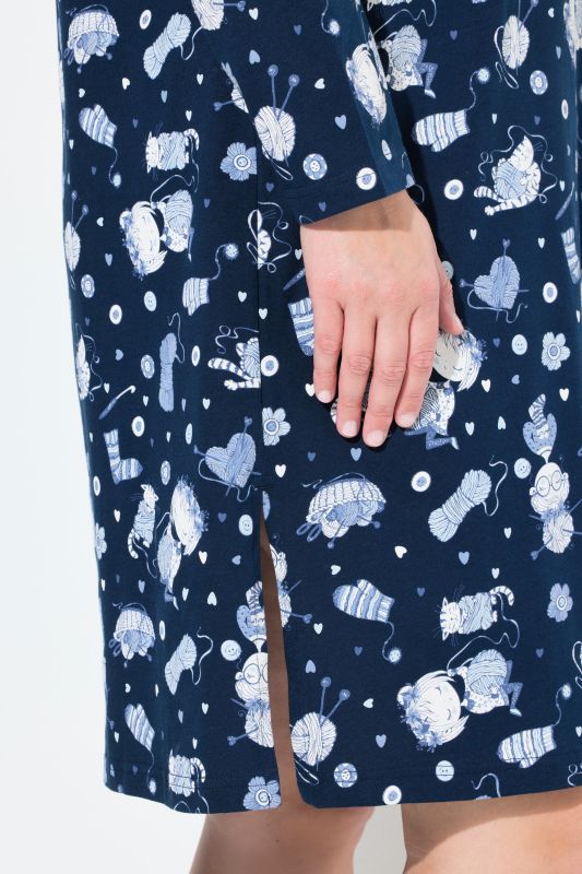 Нощници комплект от 2 броя с принт на котки