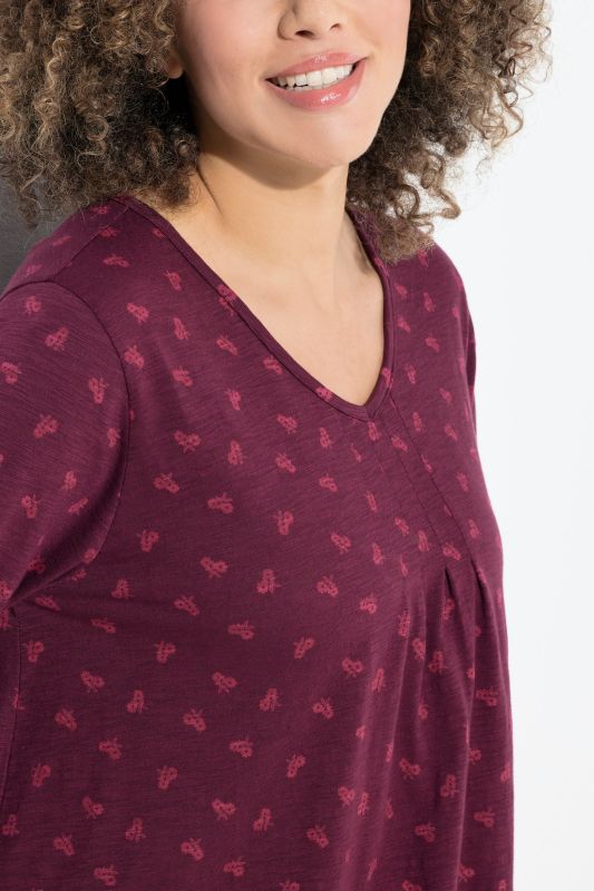 Тениска с принт на цветя