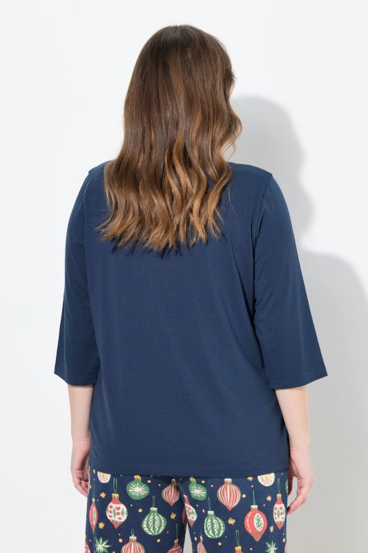 Пижама с коледен принт