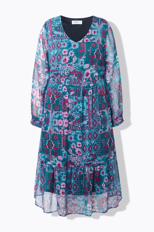 Рокля с пач принт