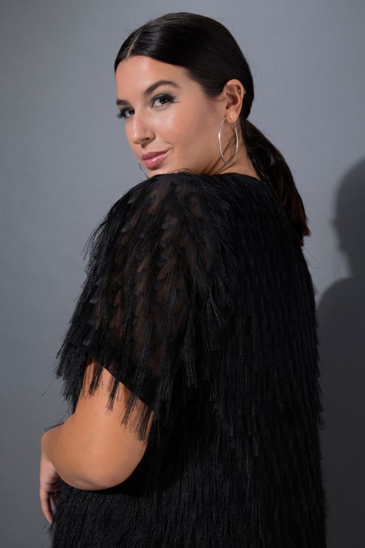 Рокля за парти с ресни