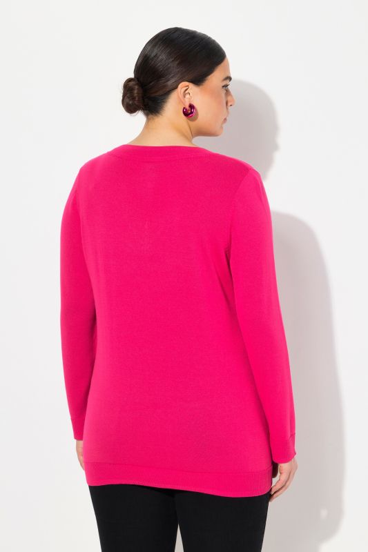 Casual V-Neck Long Sleeve Sweater