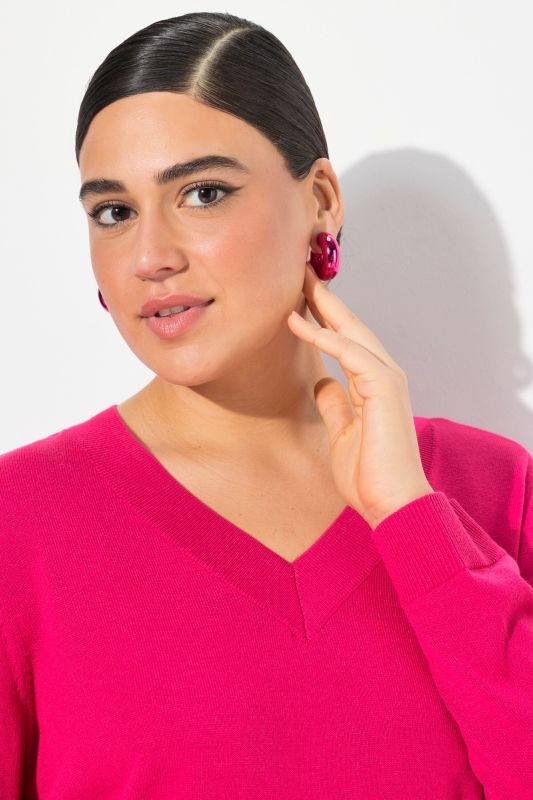 Casual V-Neck Long Sleeve Sweater