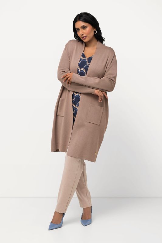 Жилетка дълга с джобове