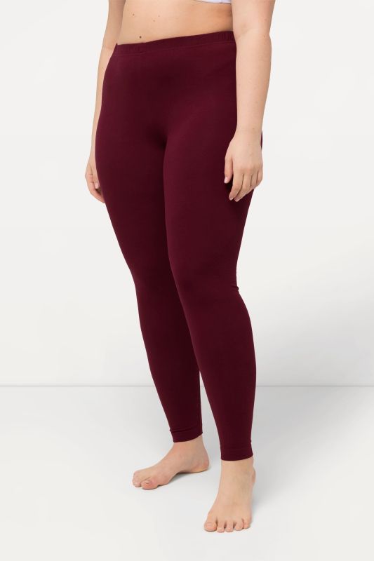Basic Stretch Knit Ankle Length Leggings