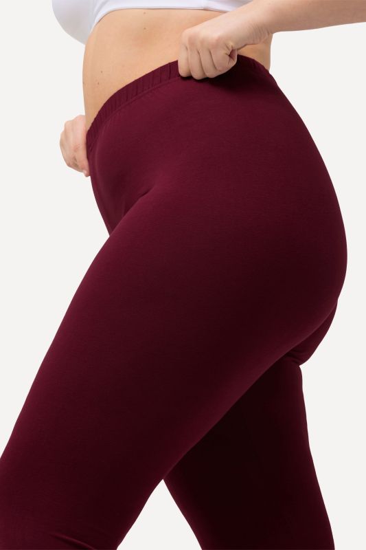 Basic Stretch Knit Ankle Length Leggings