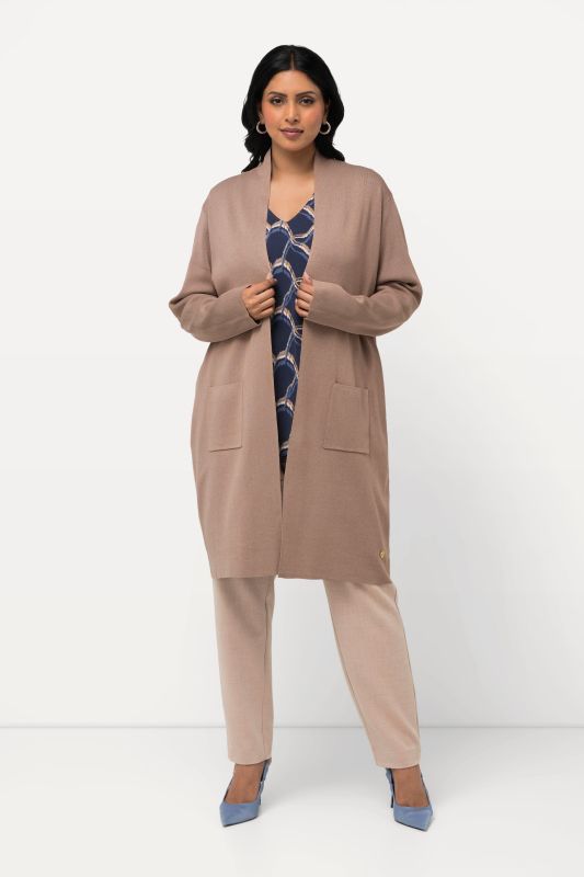 Жилетка дълга с джобове