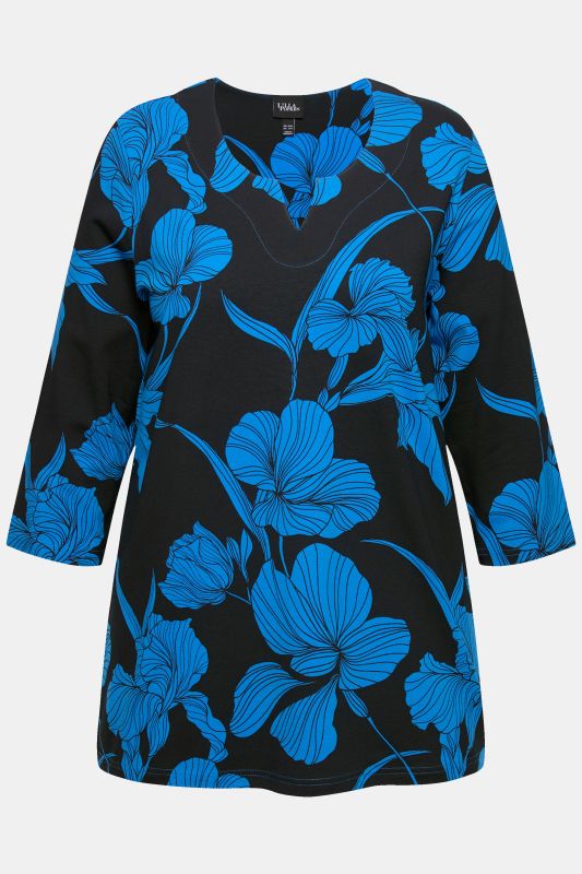 Тениска с флорален десен