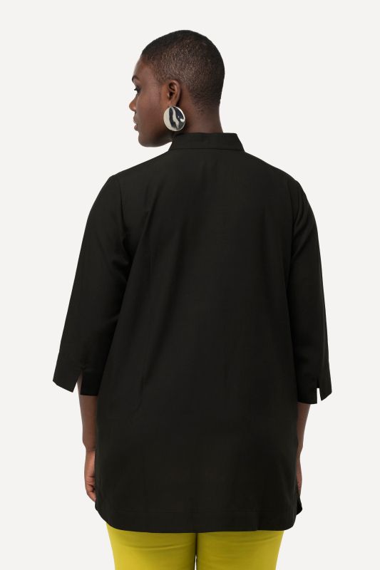 Блуза дълга с яка