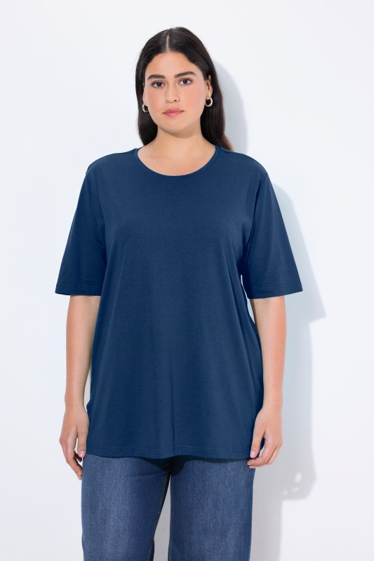 Basic Round Neck Short Sleeve Relaxed Fit  Tee