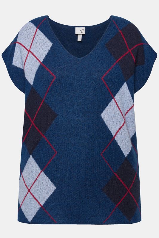 Argyle V-Neck Sweater Vest