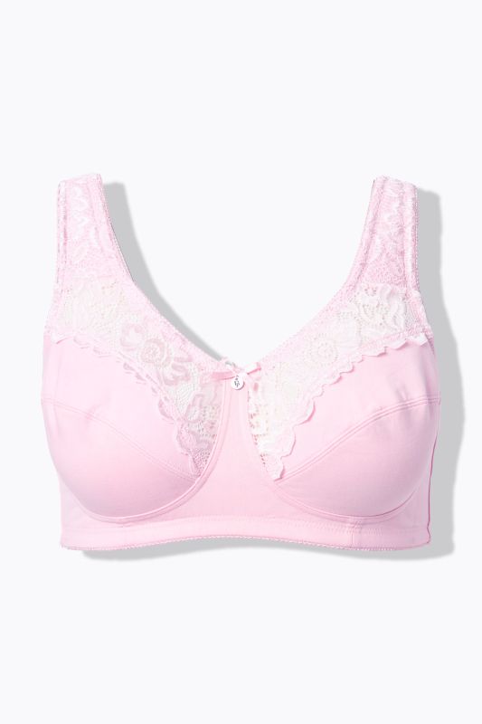 Lace Inset Wirefree Kelly Fit Support Bra
