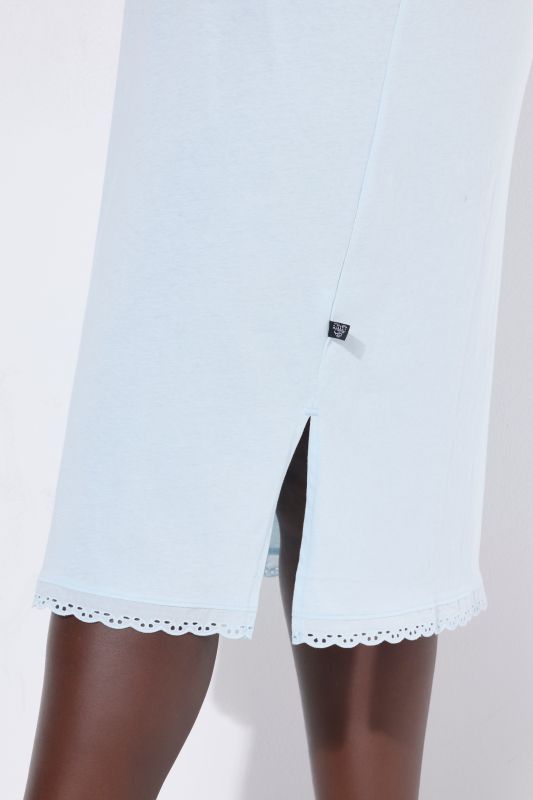 Broderie Anglaise Detail 3/4 Sleeve Nightgown