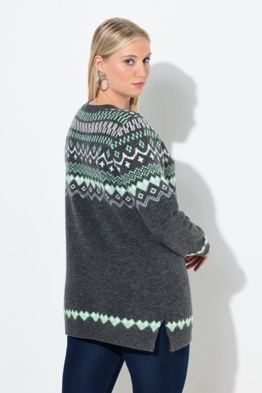 Norwegian Style Pastel Tone Long Sleeve Sweater