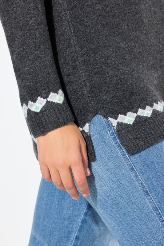 Norwegian Style Pastel Tone Long Sleeve Sweater