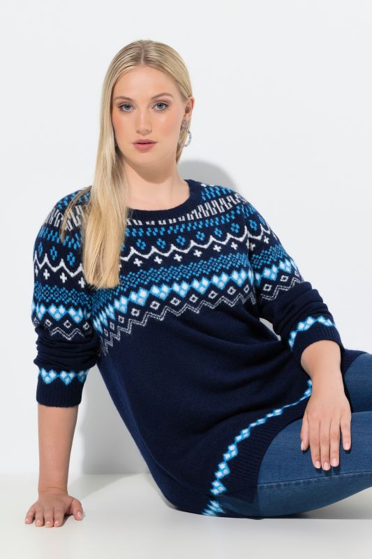 Norwegian Style Pastel Tone Long Sleeve Sweater