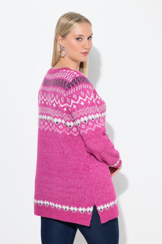 Norwegian Style Pastel Tone Long Sleeve Sweater