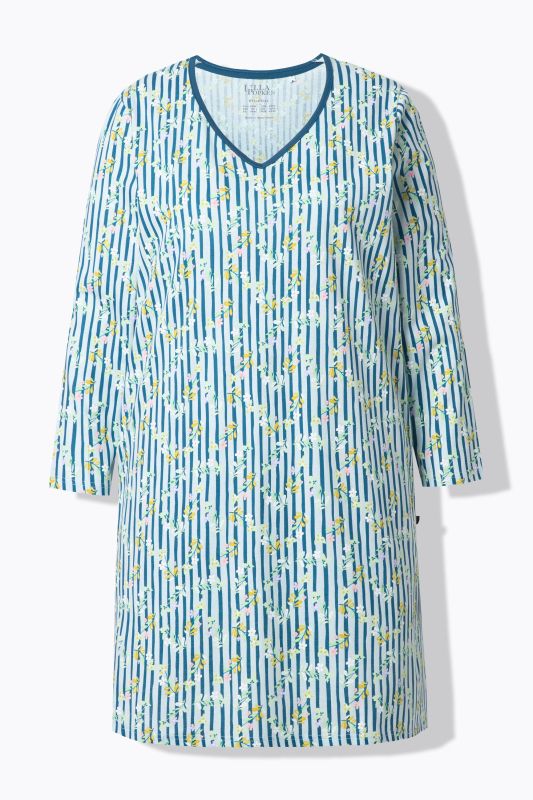 Нощници комплект от 2 броя с ботанически райета