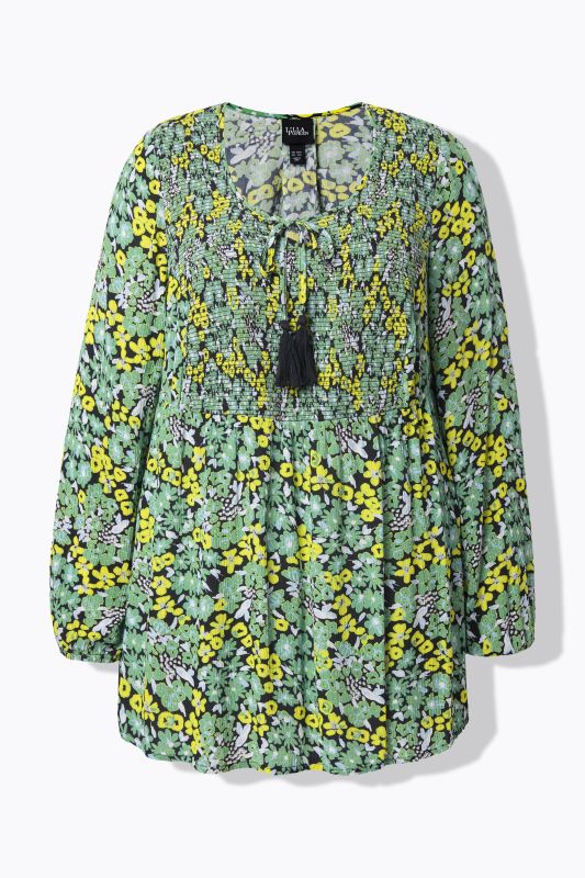 Блуза с принт на маргаритки