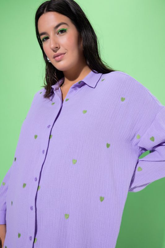 Oversized Embroidered Shirt