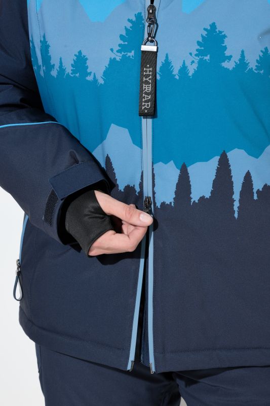 Яке за ски с пейзажен принт