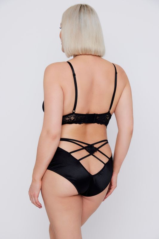 Crisscross Detail Lacy Bralette