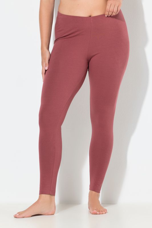 Basic Stretch Knit Ankle Length Leggings