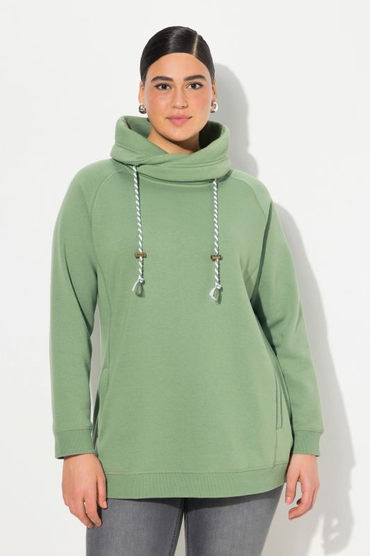 Drawstring Collar Sweatshirt