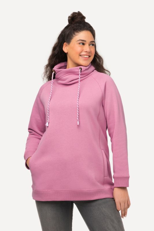 Drawstring Collar Sweatshirt