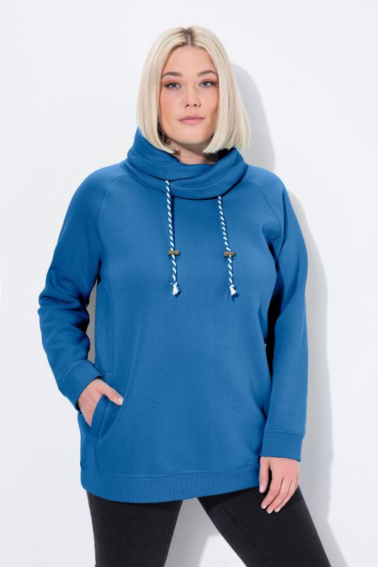 Drawstring Collar Sweatshirt