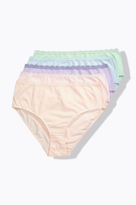 5 Pack Lace Trim Panties