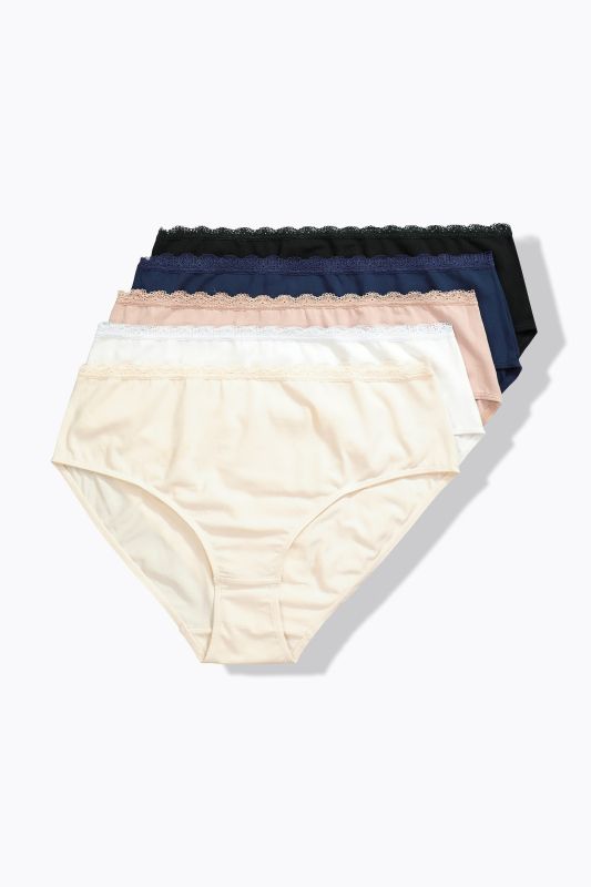 5 Pack Lace Trim Panties