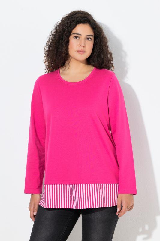 Суитчър с подгъв на риза