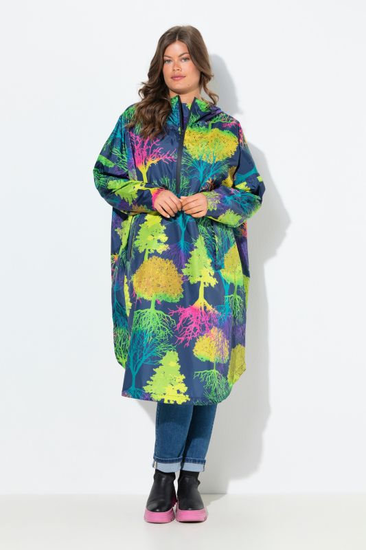 Rainbow Forest Rain Poncho