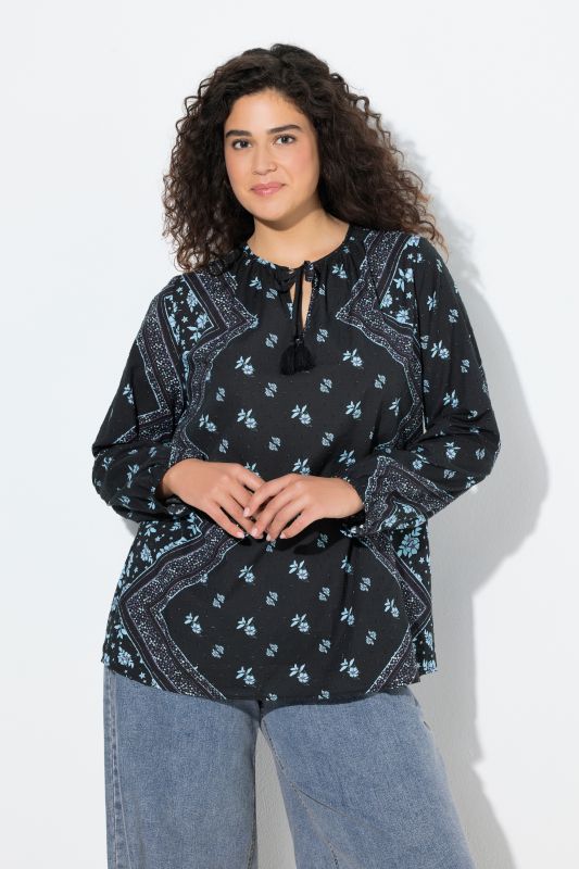 Туника с флорален принт в кънтри стил