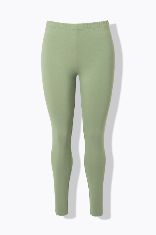 Basic Stretch Knit Ankle Length Leggings