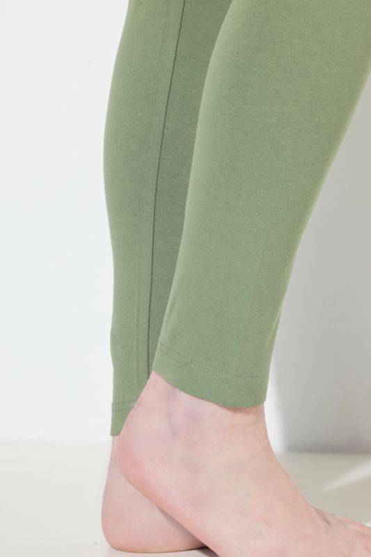 Basic Stretch Knit Ankle Length Leggings