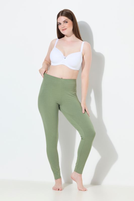 Basic Stretch Knit Ankle Length Leggings