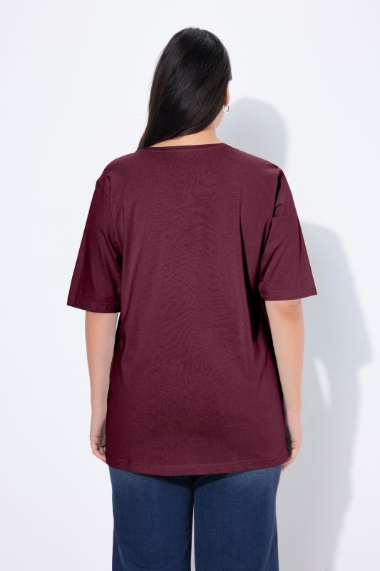 Basic Round Neck Short Sleeve Relaxed Fit  Tee