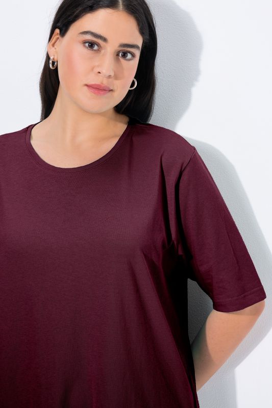 Basic Round Neck Short Sleeve Relaxed Fit  Tee