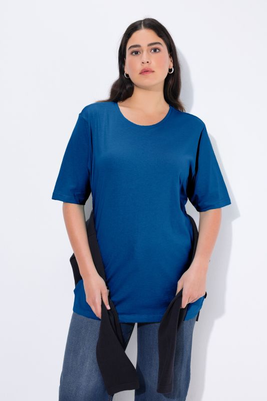 Basic Round Neck Short Sleeve Relaxed Fit  Tee