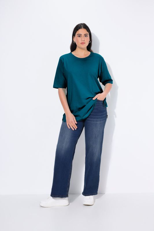 Basic Round Neck Short Sleeve Relaxed Fit  Tee