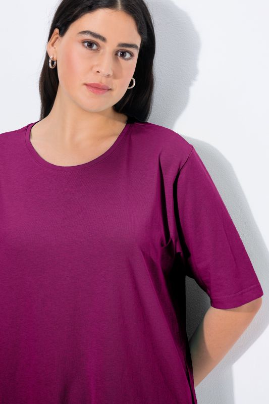 Basic Round Neck Short Sleeve Relaxed Fit  Tee